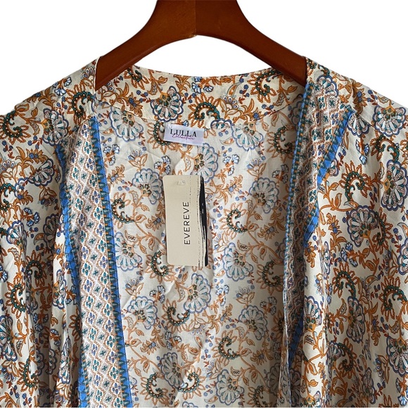 Evereve Margo Paisley Wrap / Swim Cover Up NWT - Picture 5 of 8